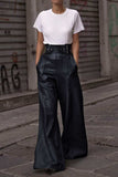 High Waist Wide Flare Pants - Trendsi - Flyclothing LLC
