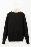 HELLO PUMPKIN Round Neck Long Sleeve Sweater - Trendsi - Flyclothing LLC