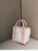 Two Tone Handbag - Trendsi - Flyclothing LLC