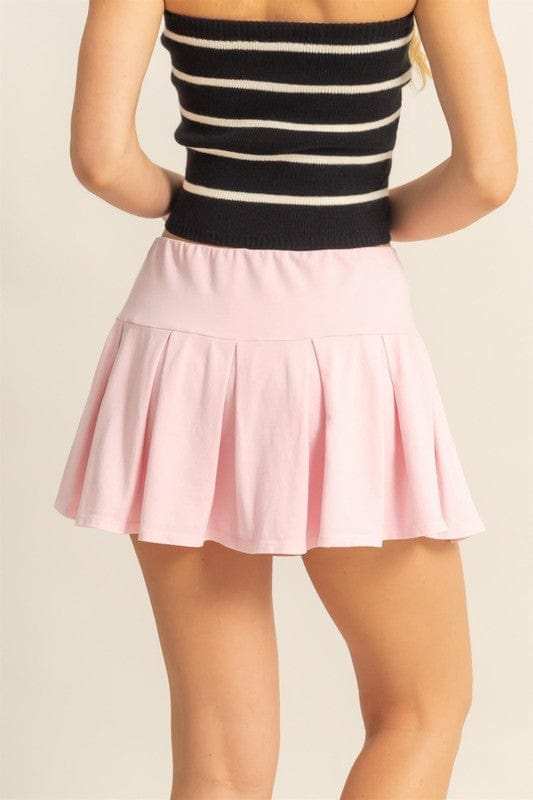 HYFVE Pleated Mini Skort - Trendsi - Flyclothing LLC