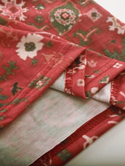 Full Size Printed Notched Short Sleeve Blouse - Trendsi