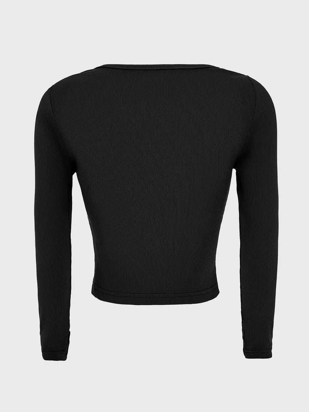Scoop Neck Long Sleeve T-Shirt - Trendsi - Flyclothing LLC