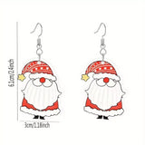 Christmas Santa Claus Dangle Earrings - Trendsi - Flyclothing LLC