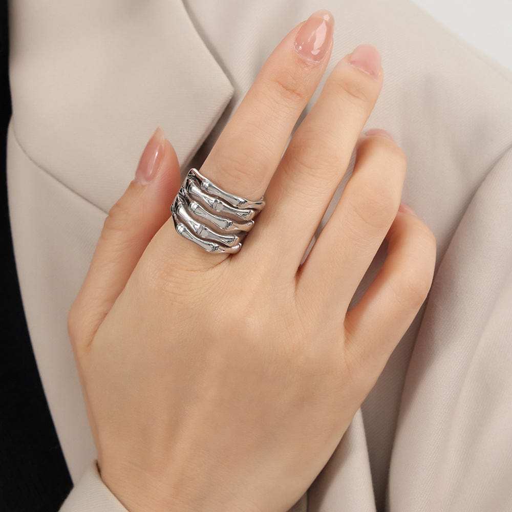 Titanium Steel Multi-Layered Ring - Trendsi - Flyclothing LLC