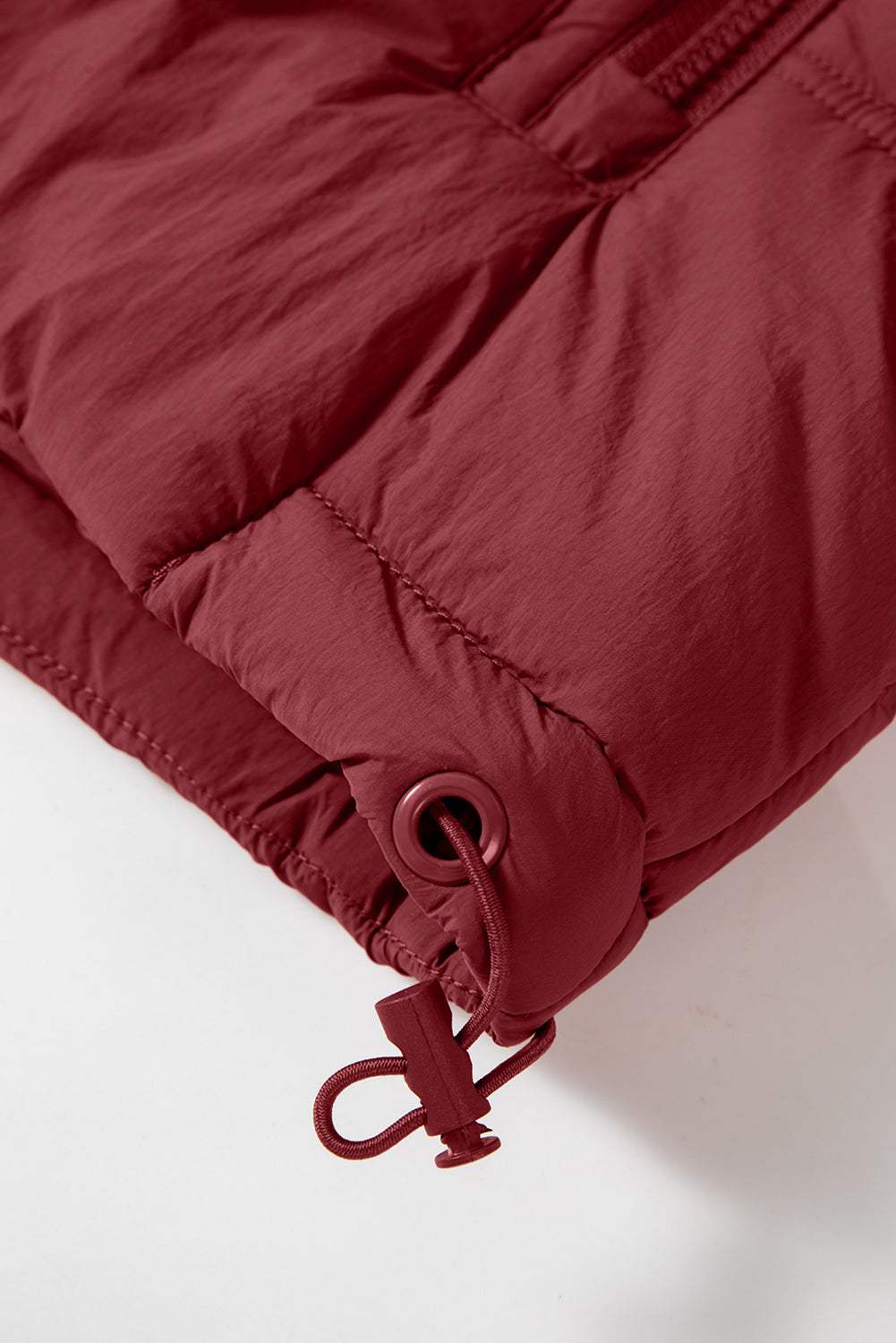 Drawstring Zip Up Hooded Vest Coat - Trendsi - Flyclothing LLC