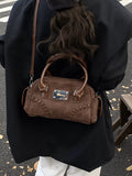 Vintage Top Handle Crossbody Bag - Trendsi - Flyclothing LLC
