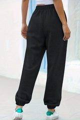 Elastic Waist Joggers with Pockets - Trendsi - Flyclothing LLC