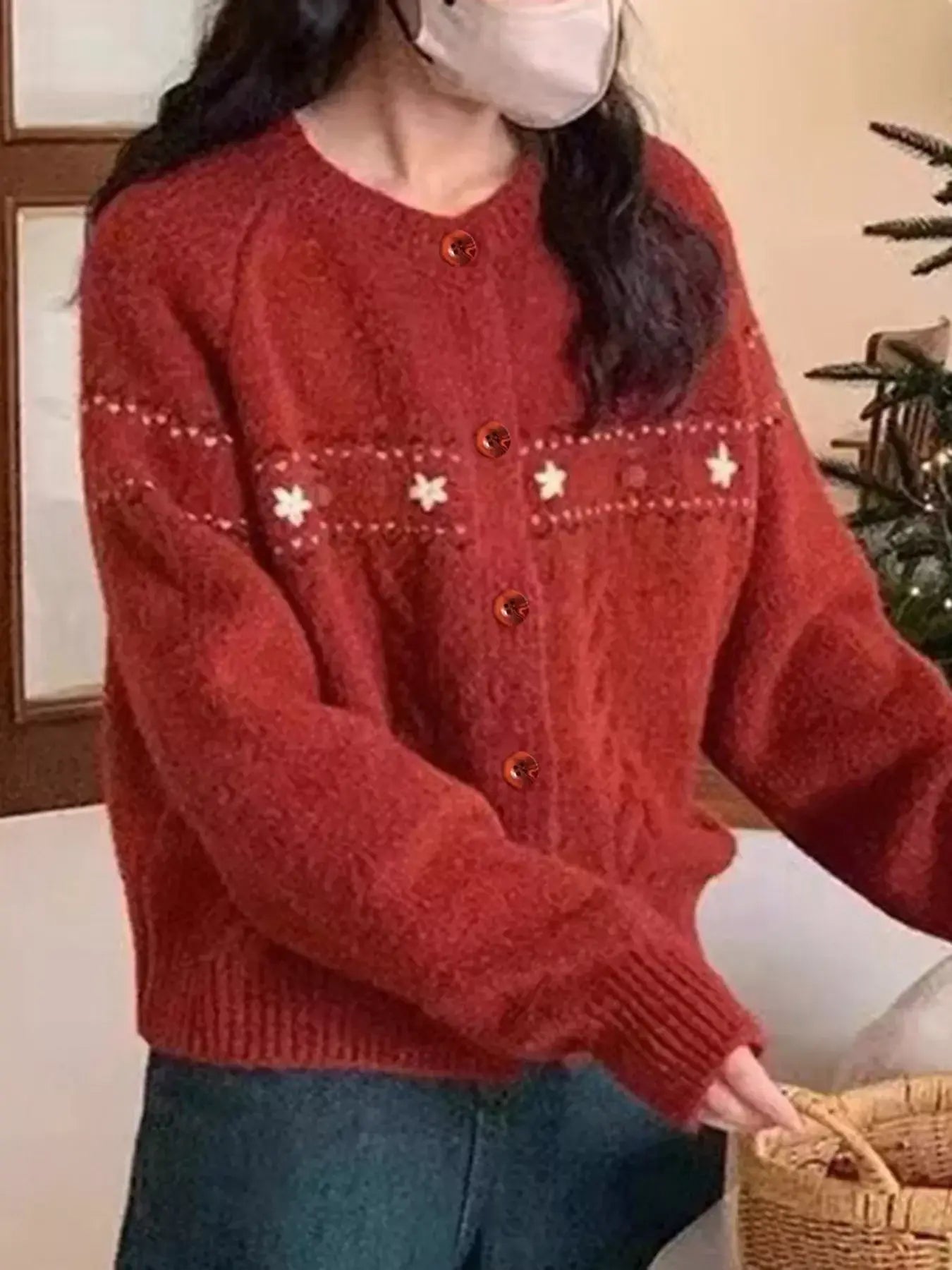 Cable Knit Button Up Cardigan - Trendsi - Flyclothing LLC