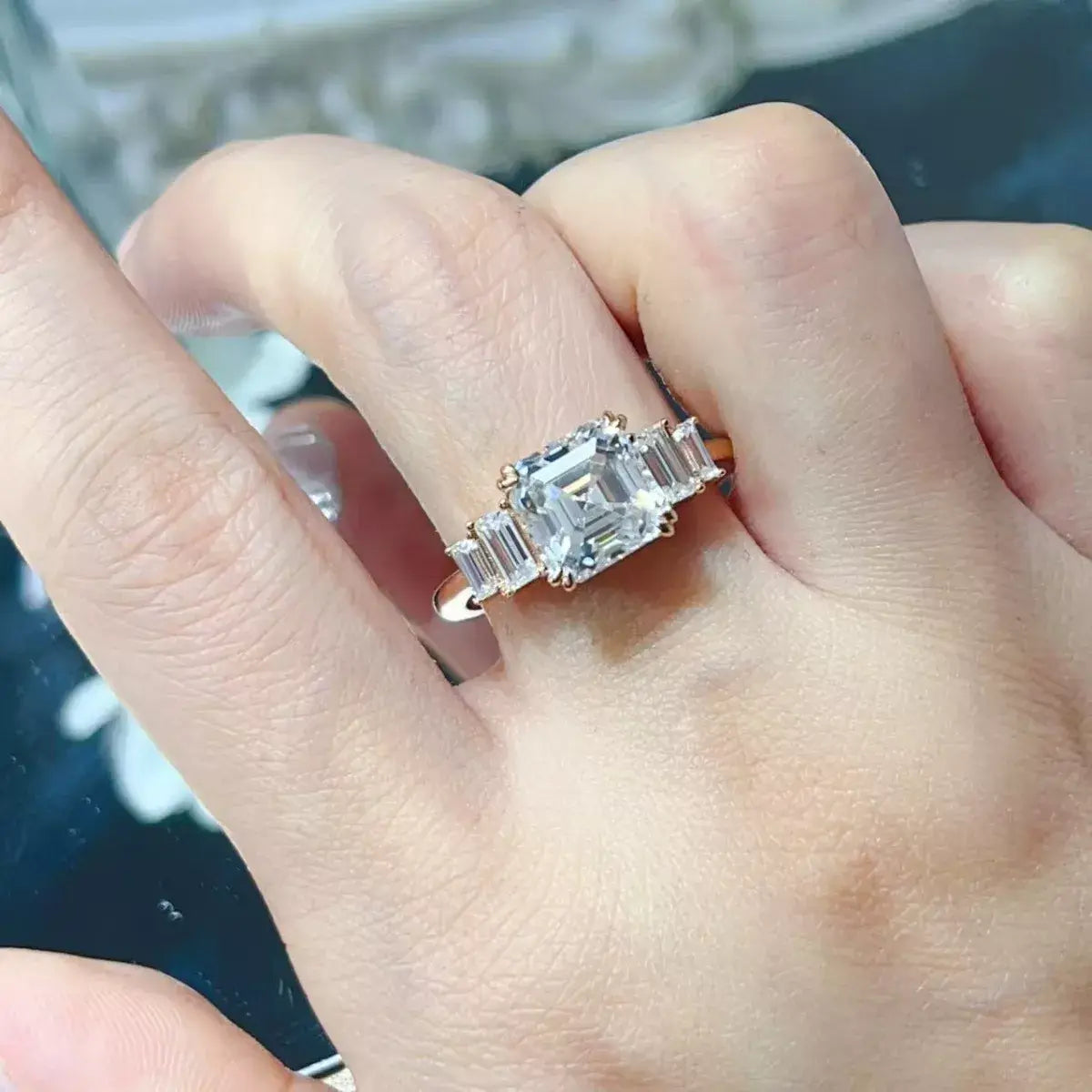 3 Carat Moissanite 925 Sterling Silver Ring - Trendsi - Flyclothing LLC