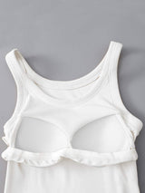 Round Neck Tank with Bra - Trendsi - Flyclothing LLC