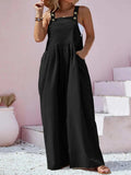 Plus Size Square Neck Wide Leg Overalls - Trendsi - Flyclothing LLC