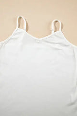 V-Neck Cami and Round Neck Short Sleeve Cover Up Set - Trendsi - Flyclothing LLC