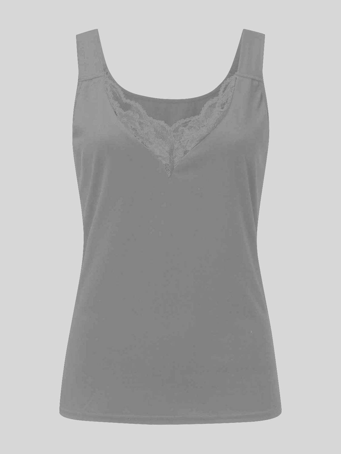 Full Size Lace Detail Sweetheart Neck Tank - Trendsi - Flyclothing LLC
