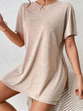 Casual Round Neck T-Shirt and Shorts Set - Trendsi - Flyclothing LLC