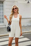 Halter Neck Romper with Pockets - Trendsi - Flyclothing LLC