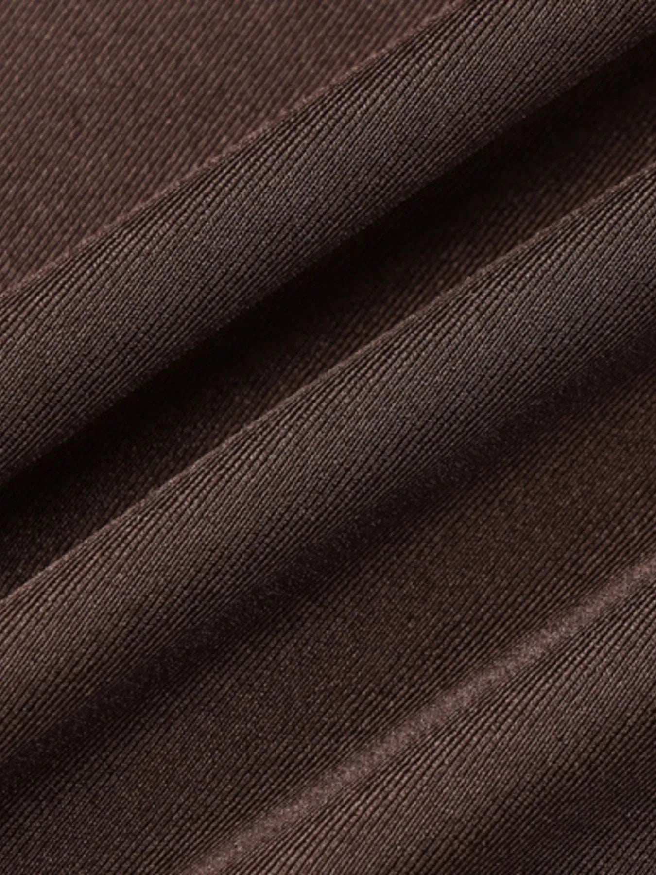 Ruched Turtleneck Long Sleeve Tie Front Maxi Dress - Trendsi - Flyclothing LLC