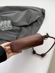 Bow PU Leather Knotted Strap Handbag - Trendsi