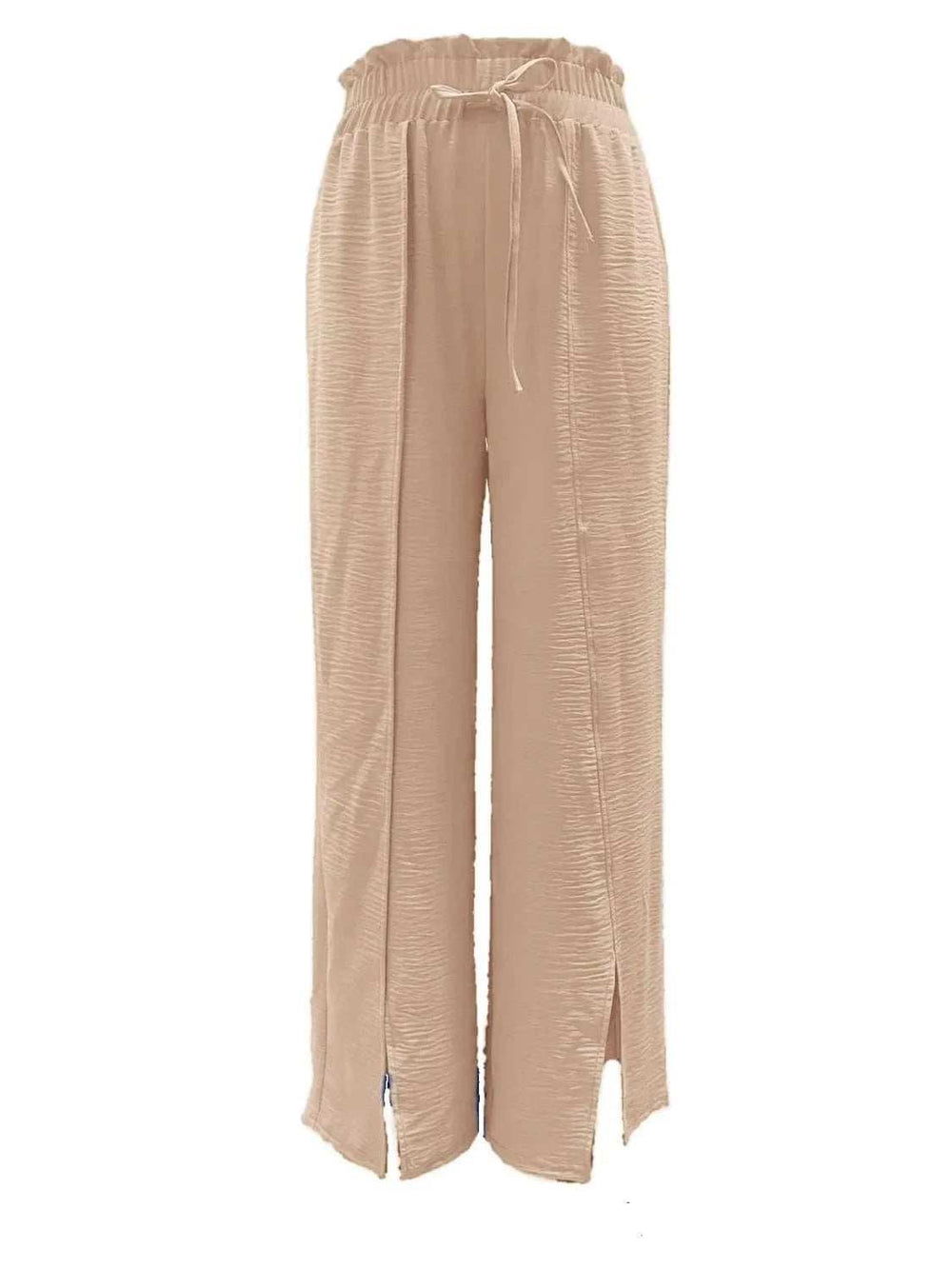 Slit Wide Leg Pants - Trendsi - Flyclothing LLC