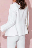 Full Size Lapel Collar Long Sleeve Blazer and Pants Set Plus Size - Trendsi - Flyclothing LLC