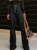 Flare Jeans with Pockets - Trendsi - Flyclothing LLC