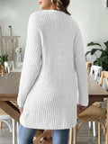 Open Front Long Sleeve Cardigan - Trendsi - Flyclothing LLC