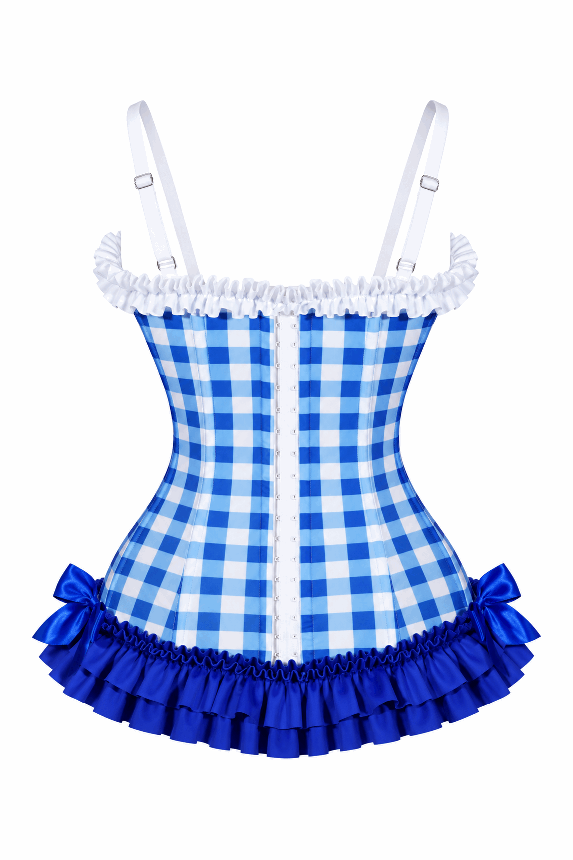 Daisy Corsets Lavish Blueberry Ruffle Sweetheart Bustier Corset - Daisy Corsets - Flyclothing LLC