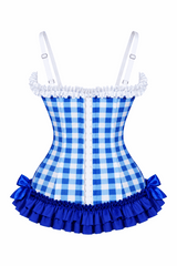 Daisy Corsets Lavish Blueberry Ruffle Sweetheart Bustier Corset - Daisy Corsets - Flyclothing LLC
