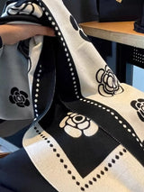 Floral Pattern Raw Hem Scarf - Trendsi - Flyclothing LLC