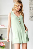 Heimish Full Size Scoop Neck Wide Strap Romper - Trendsi