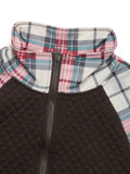 Perfee Plaid Half Zip Long Sleeve Sweatshirt - Trendsi - Flyclothing LLC