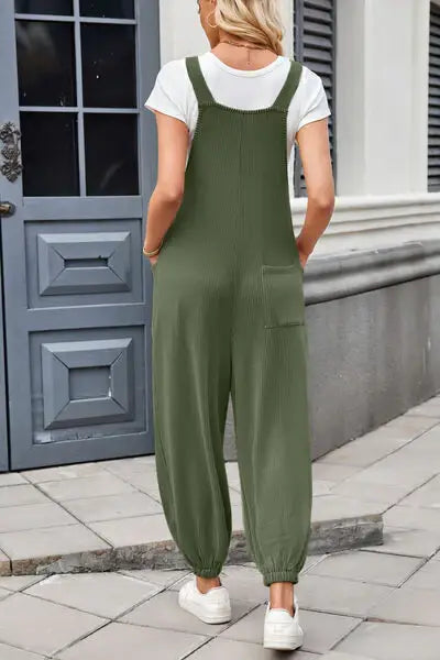 Lovelet Knotted Strap Overalls with Pockets - Trendsi - Flyclothing LLC