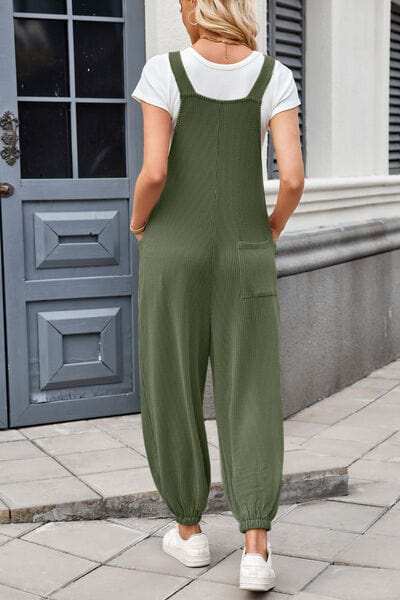Lovelet Knotted Strap Overalls with Pockets - Trendsi - Flyclothing LLC