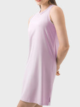 Round Neck Sleeveless Active Dress - Trendsi - Flyclothing LLC