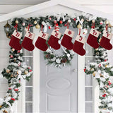 Cable-Knit Contrast Christmas Stockings - Trendsi - Flyclothing LLC