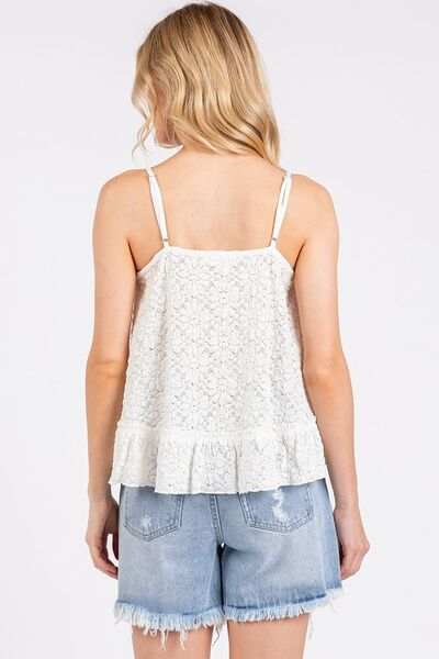 Mittoshop Textured V-Neck Cami - Trendsi - Flyclothing LLC