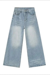 Wide Leg Jeans with Pockets - Trendsi - Flyclothing LLC