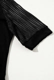 Round Neck Half Sleeve Top - Trendsi - Flyclothing LLC