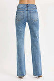RISEN Full Size Tummy Control High Rise Straight Jeans Plus Size - Trendsi - Flyclothing LLC