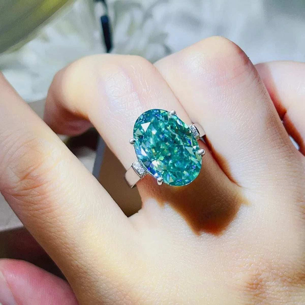 5 Carat Moissanite 925 Sterling Silver Ring - Trendsi - Flyclothing LLC