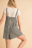 Aemi+Co Plaid Square Neck Romper - Trendsi