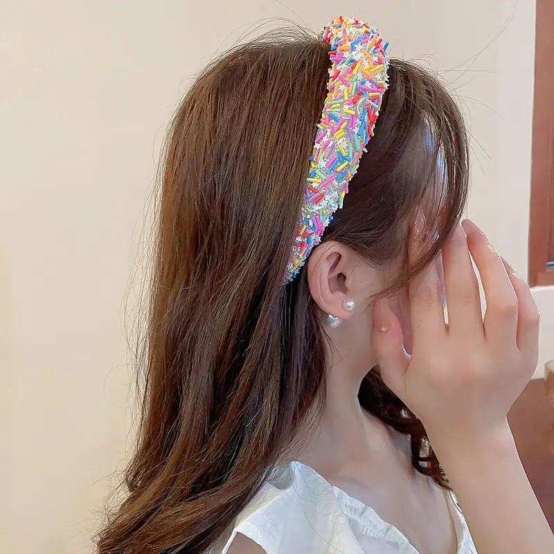 Acrylic Contrast Wide Headband - Trendsi - Flyclothing LLC