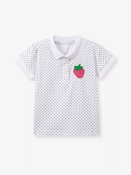 Children's Strawberry Polka Dot Polo - Trendsi - Flyclothing LLC