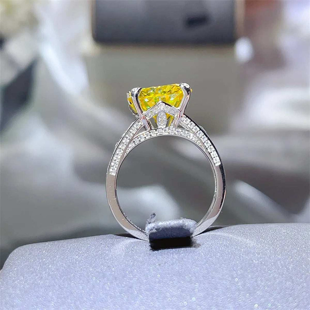 5 Carat Moissanite 925 Sterling Silver Ring - Trendsi - Flyclothing LLC