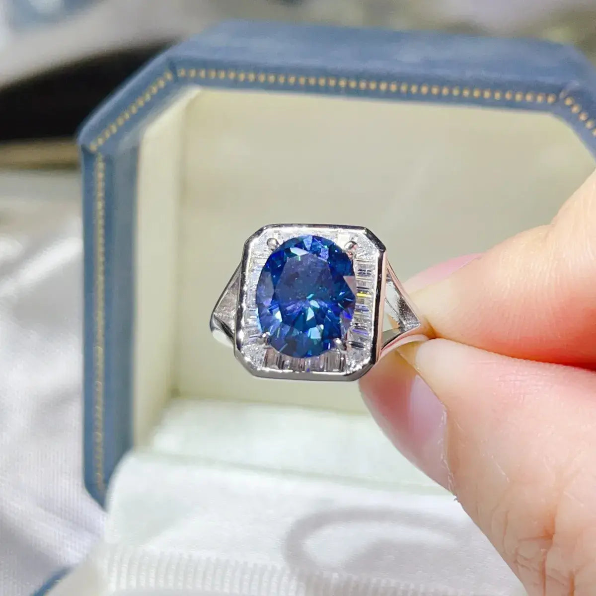 3 Carat Moissanite Square Ring - Trendsi - Flyclothing LLC