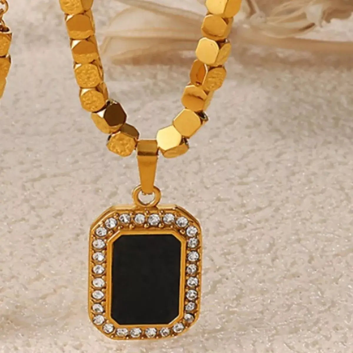 18K Gold-Plated Pendant Necklace - Trendsi - Flyclothing LLC