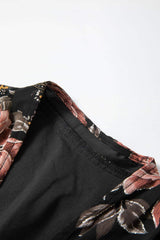 Printed Surplice Long Sleeve Blouse - Trendsi - Flyclothing LLC