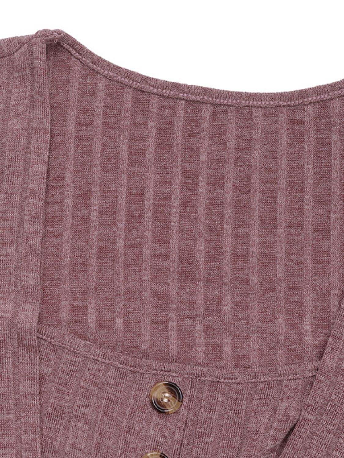 Perfee Square Neck Long Sleeve T-Shirt - Trendsi - Flyclothing LLC
