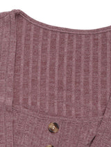 Perfee Square Neck Long Sleeve T-Shirt - Trendsi - Flyclothing LLC