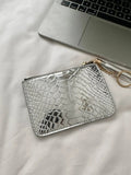 PU Leather Tassel Trim Card Case - Trendsi