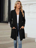 Open Front Long Sleeve Cardigan - Trendsi - Flyclothing LLC